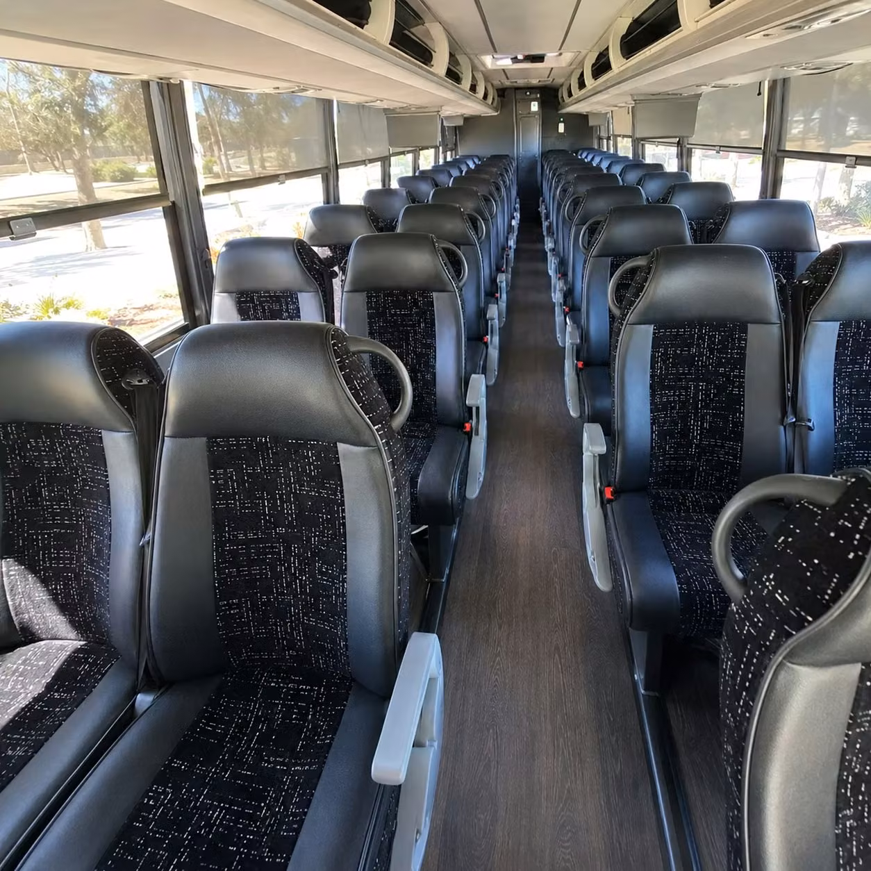 kansas city charter bus interior